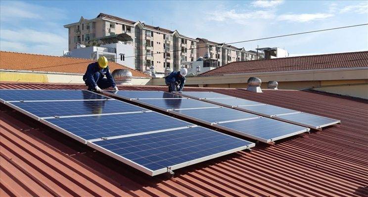 điện mặt trời áp mái