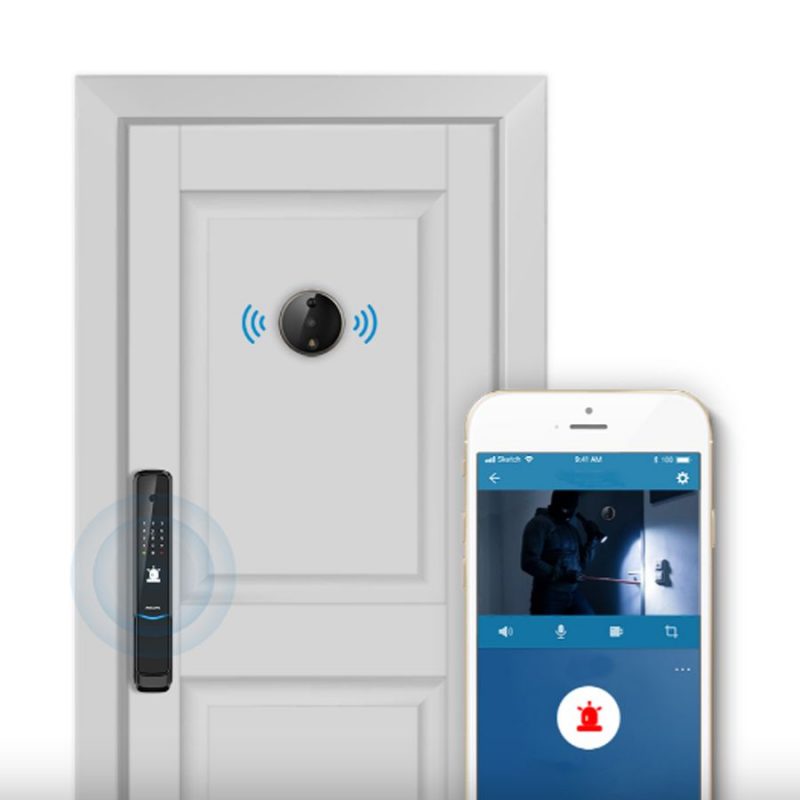 mắt thần cửa philips dv001