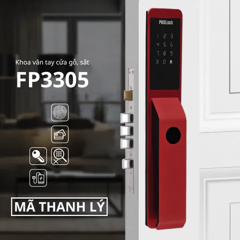 Khóa cửa vân tay PHGLOCK FP3305 - Ảnh 2