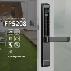 Alternative view of Khóa vân tay điện tử cho cửa nhôm PHGLock FP5208 (App)