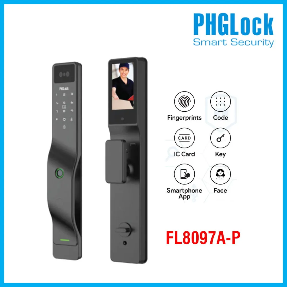 Khóa cửa nhận diện khuôn mặt PHGLOCK FL8097A-P (App PHGLock Pass)