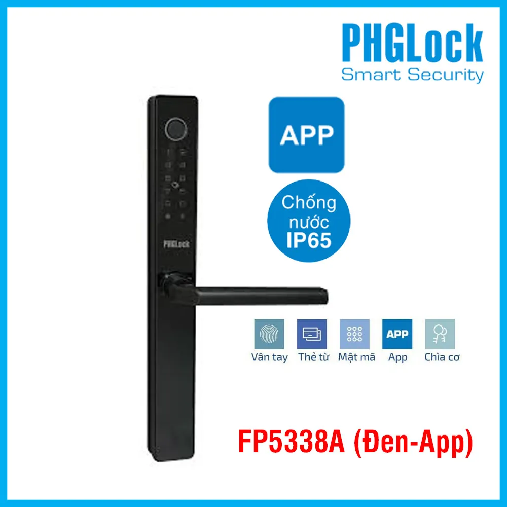 Khóa điện tử cho cửa nhôm PHGLOCK FP5338A (APP)