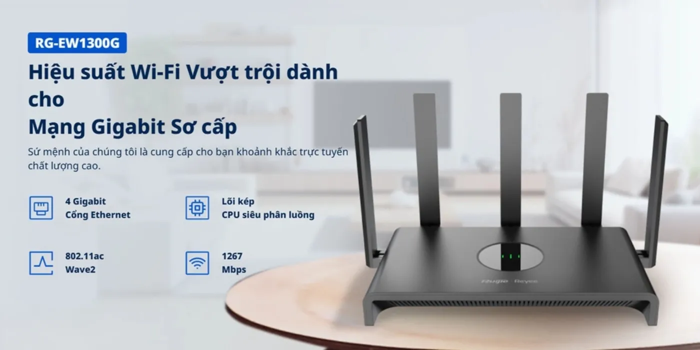 Những lý do khiến wiFi Ruijie được tin dùng rộng rãi
