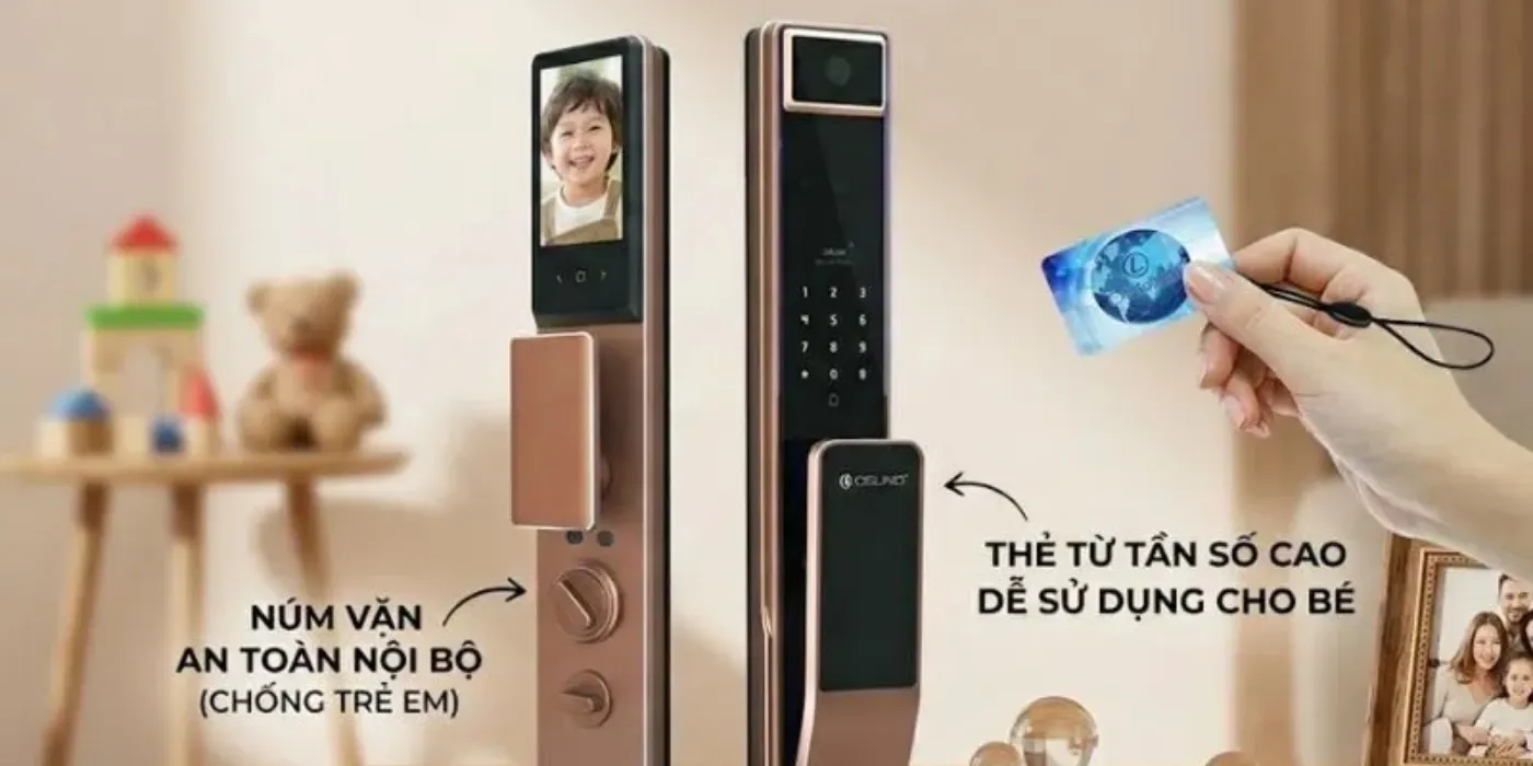Kinh nghiệm chọn khóa vân tay Đà Nẵng cho nhà có con nhỏ